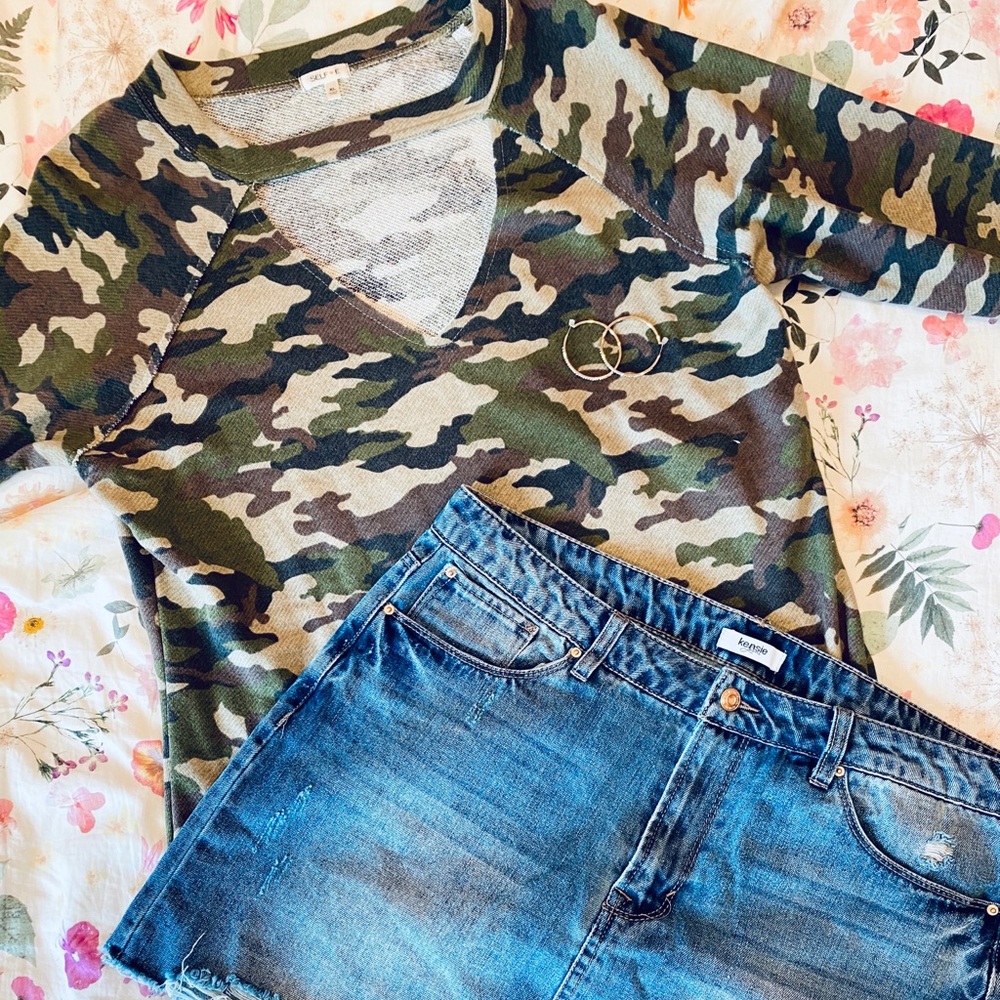 Camo sweater